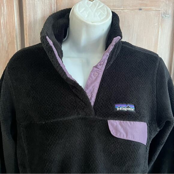 Patagonia Black Pull Over Jacket Women’s Small - Picture 3 of 5